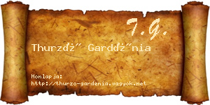 Thurzó Gardénia névjegykártya