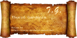 Thurzó Gardénia névjegykártya