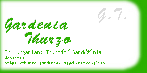 gardenia thurzo business card